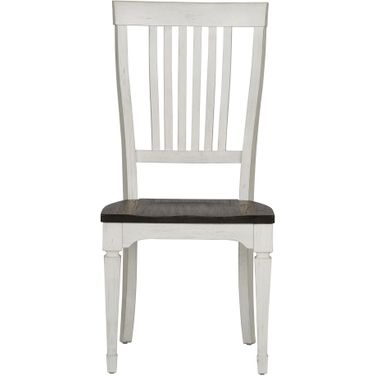Allyson Park Charcoal Slat Back Side Chair set of 2