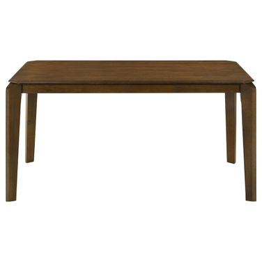 Almonte 59 Inch Rectangular Wood Dining Table In Dark Brown