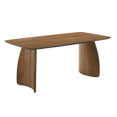 Alnwick Dining Table In Walnut and Beige