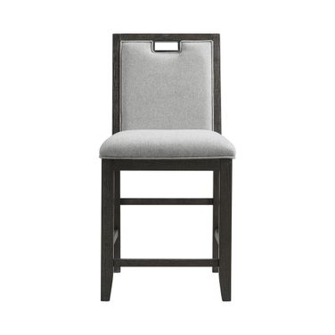 Alodia Counter Chair Set of 2 In Charcoal