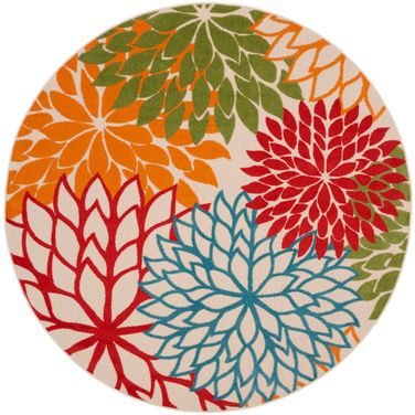 Aloha 10' x 10' Round Rug In Green