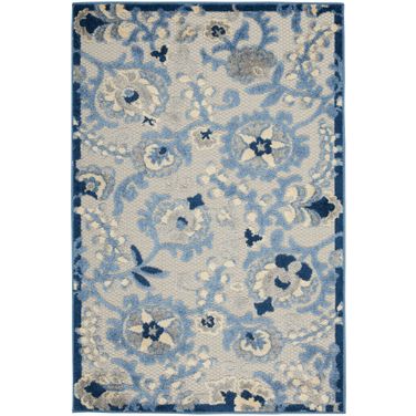 Aloha 3' x 5' Rug In Blue Grey