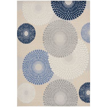 Aloha 9' x 12' Modern Rug In Blue Grey