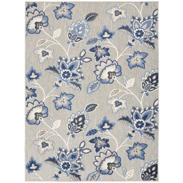 Aloha 9' x 12' Contemporary Rug In Blue Grey