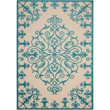 Aloha Aqua 9'6" x 13' Area Rug
