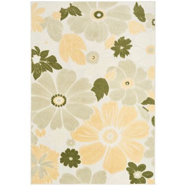 Aloha Modern 9' x 12' Modern Rug In Ivory and Green
