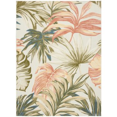 Aloha Modern 9' x 12' Modern Rug In Ivory and Green