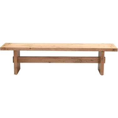 Alpine 74 Inch Bench In Distressed Oak
