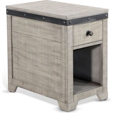 Alpine Chair Side Table In Grey