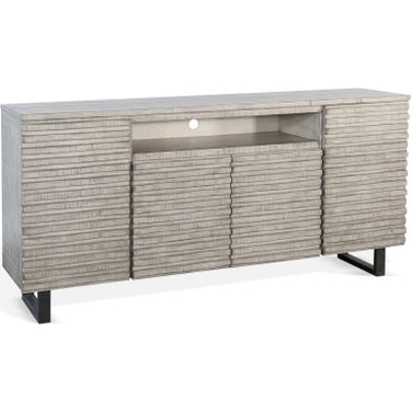 Alpine 72 Inch Media Console Server In Grey