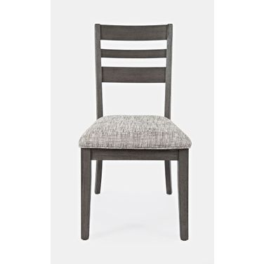 Altamonte Upholstered Ladderback Chair Set of 2 In Brushed Grey