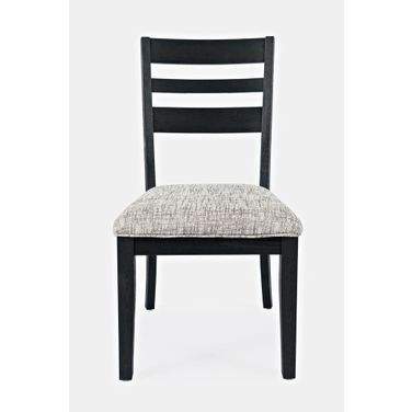 Altamonte Upholstered Ladderback Chair Set of 2 In Dark Charcoal