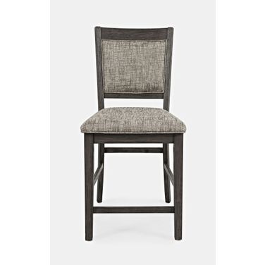 Altamonte Upholstered Counter Stool Set of 2 In Brushed Grey
