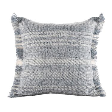 Altar 20" x 20" Polyfill Insert Edenbridge Striped Reversible Indoor/Outdoor Throw Pillow In Gray and Ivory