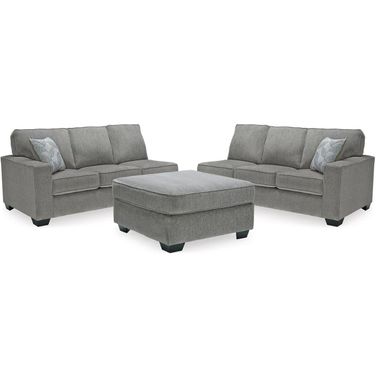 Altari 2-Piece Sectional with Ottoman In Alloy