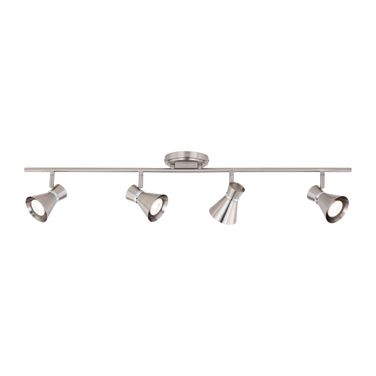 Alto 4L LED Directional Ceiling Light In Brushed Nickel and Chrome