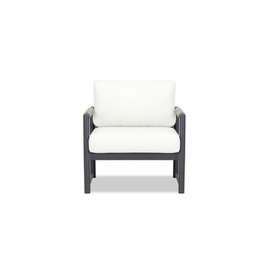 Alto Club Chair In Canvas Natural and Slate