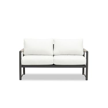 Alto Loveseat In Canvas Natural and Slate