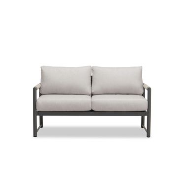 Alto Loveseat In Cast Silver and Slate