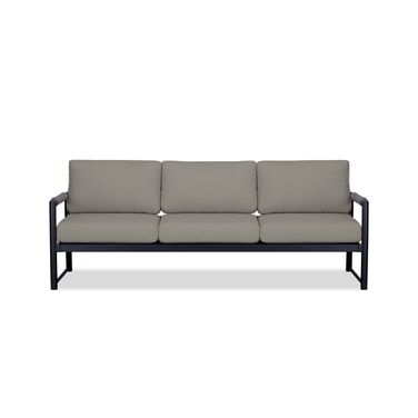Alto Sofa In Canvas Charcoal and Black