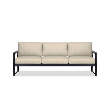 Alto Sofa In Canvas Flax and Black