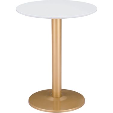 Alto Bistro Table In White and Gold