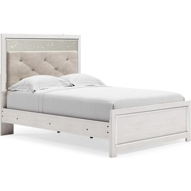 Altyra White Full Panel Bed