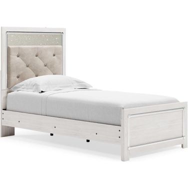 Altyra White Twin Panel Bed