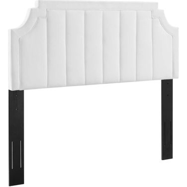 Alyona Channel Tufted Performance Velvet King/California King Headboard In White