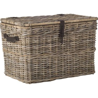 Amancio Gray Wicker Trunk