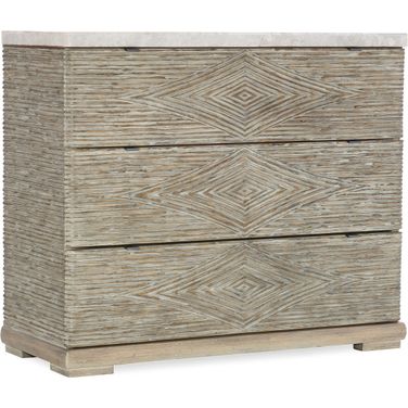 American Life Amani Light Wood 3 Drawer Accent Chest