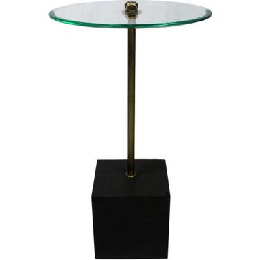 Orlando End Table In Gold And Black