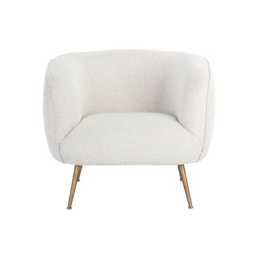 Amara Lounge Chair In Copenhagen White