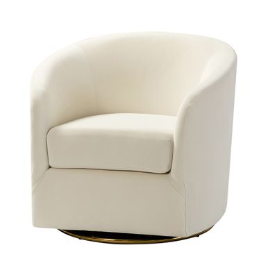 Amarante Swivel Chair In Ivory