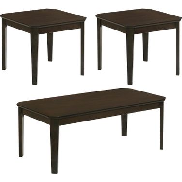 Amaro 3-piece Occasional Set Dark Brown