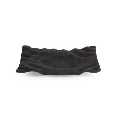 Amaya Small Decorative Metal Tray In Black
