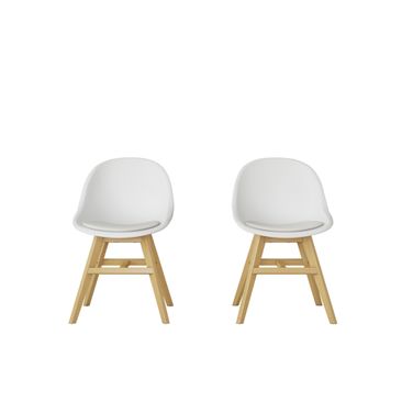 Amazonia Targaryen 2-Piece Side Chairs Set In White