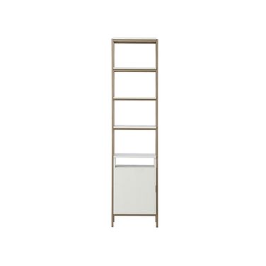 Ambrose Small Modular Bookcase In Champagne Gold and Cream