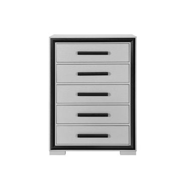 Amelia Chest In Black And Light Grey