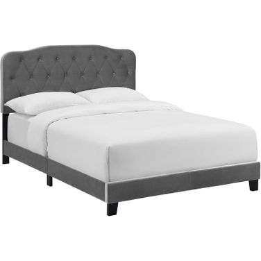 Amelia Gray King Performance Velvet Bed