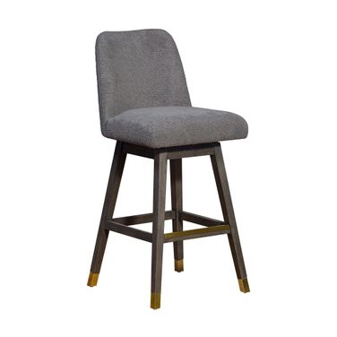 Amelia Swivel Bar Stool Set of 4 In Gray