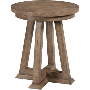 Evans Chairside Table In Warm Rustic Gray