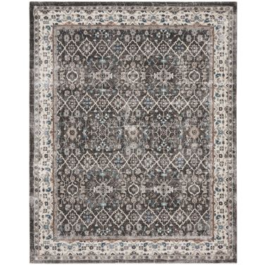 American Manor 7'10" x 9'10" Indoor Rug In Grey and Ivory