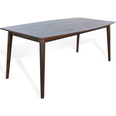 American Modern Wood Dining Table In Walnut