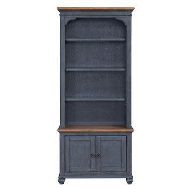 Americana 79 Inch Universal Pier Bookcase In Blue