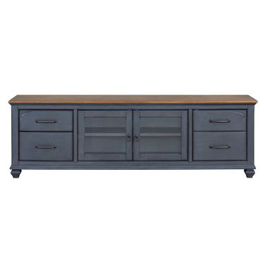 Americana 84 Inch TV Stand In Blue