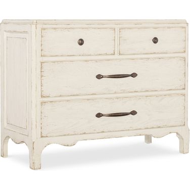 Americana Bachelor Chest In White