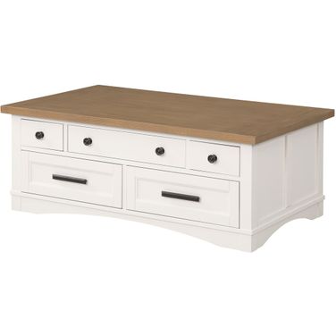 Americana Modern Cotton Cocktail Table With Lift Top