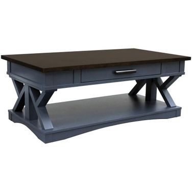 Americana Modern Denim Cocktail Table
