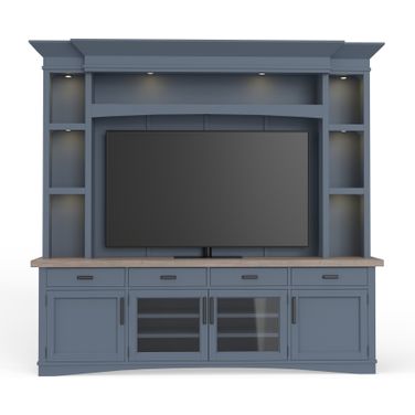 Americana Modern Denim Entertainment Wall